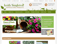 Tablet Screenshot of keithsingletonhorticulture.com